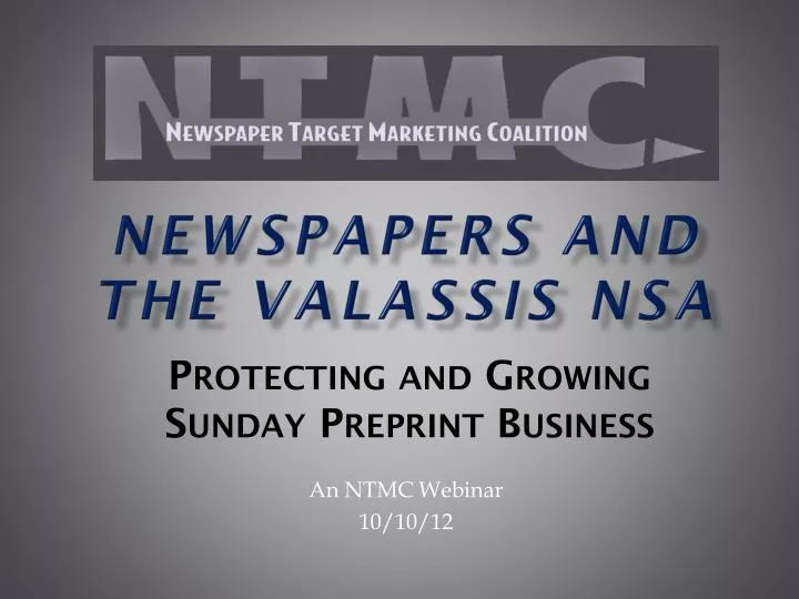 newspapers and the valassis nsa