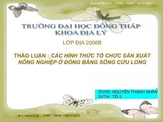 l p a 2006b th o lu n c c h nh th c t ch c s n xu t n ng nghi p ng b ng s ng c u long