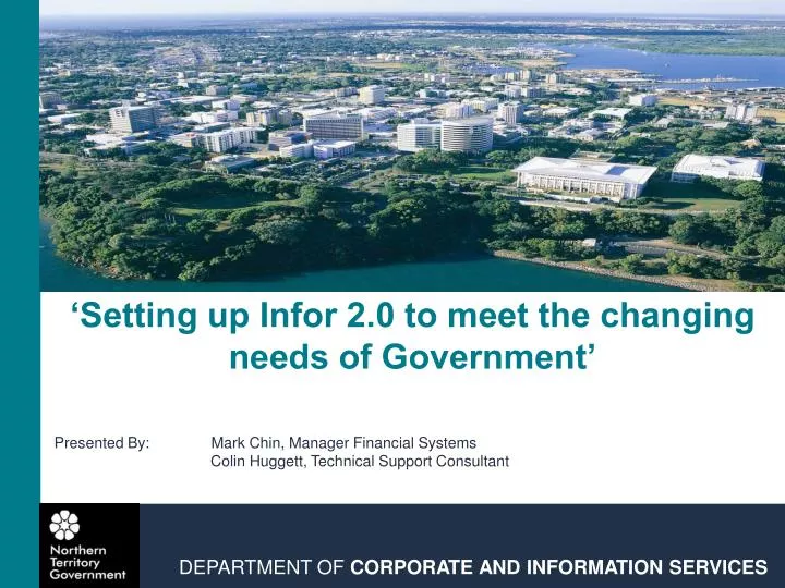 setting up infor 2 0 to meet the changing needs of government