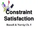 Constraint Satisfaction - slide 1