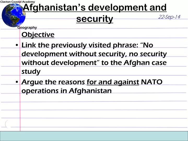 afghanistan s development and security