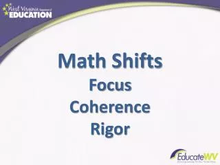 Math Shifts Focus Coherence Rigor
