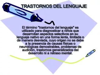 trastornos del lenguaje