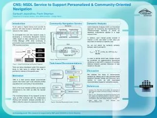 CNS: NSDL Service to Support Personalized &amp; Community-Oriented Navigation