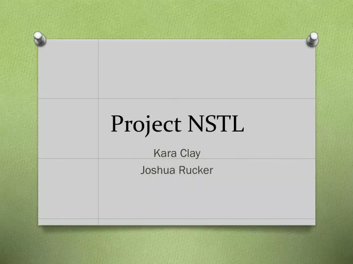 project nstl