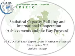 Statistical Capacity Building and International Cooperation