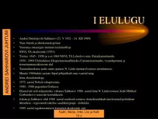 i elulugu