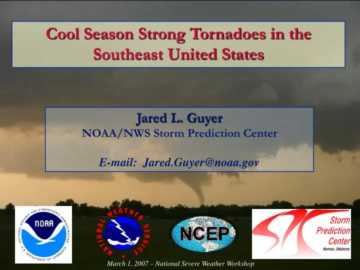 cool season strong tornadoes in the southeast united states