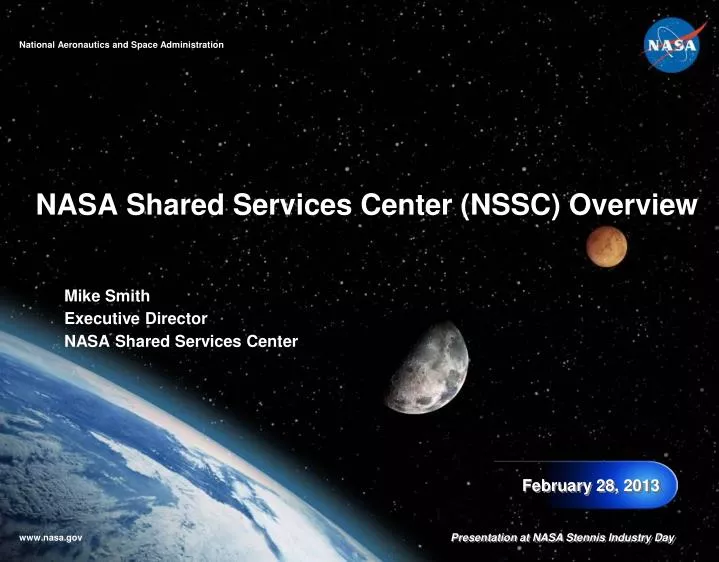 nasa shared services center nssc overview