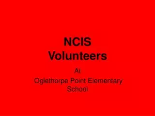 NCIS Volunteers