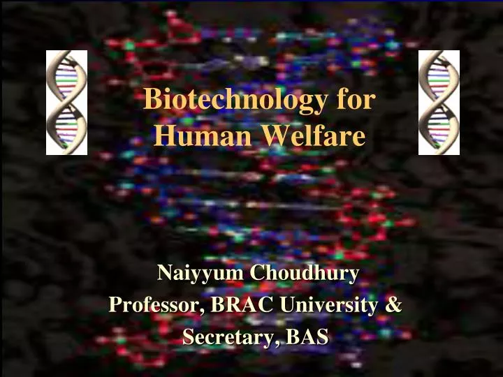 biotechnology for human welfare