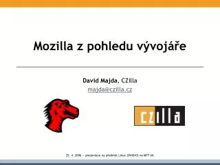 mozilla z pohledu v voj e
