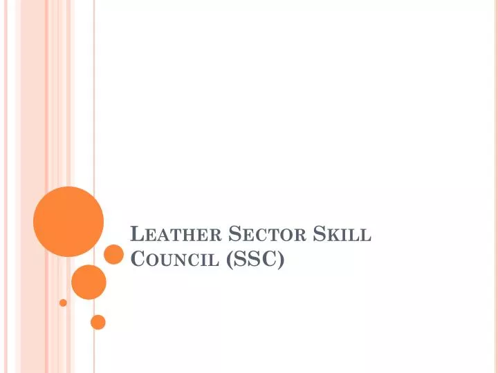 leather sector skill council ssc