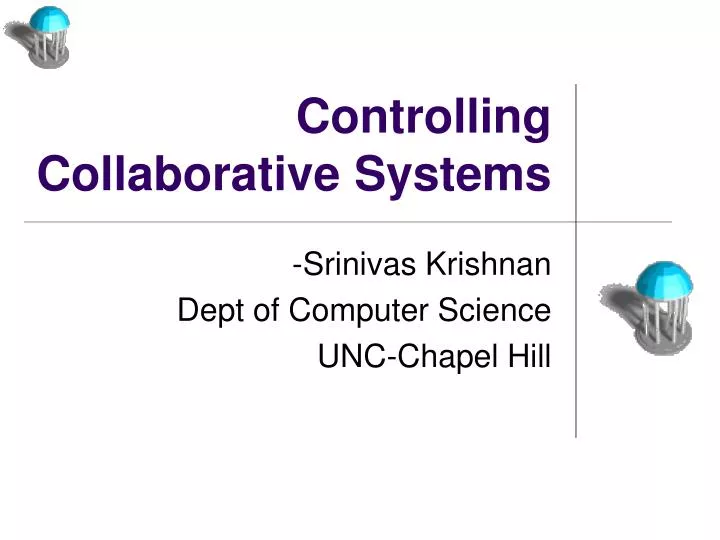 controlling collaborative systems