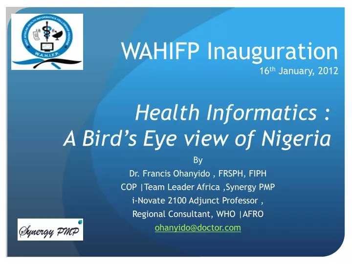 health informatics a bird s eye view of nigeria
