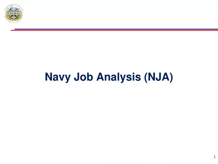 navy job analysis nja