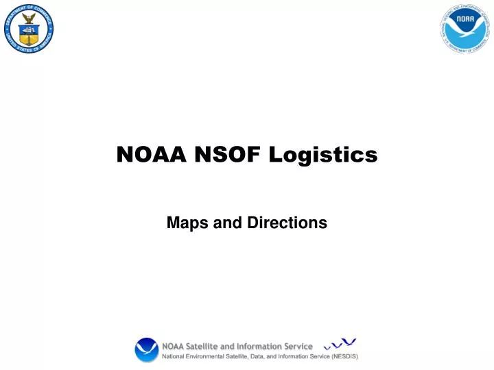noaa nsof logistics
