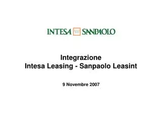 integrazione intesa leasing sanpaolo leasint