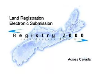 Land Registration Electronic Submission