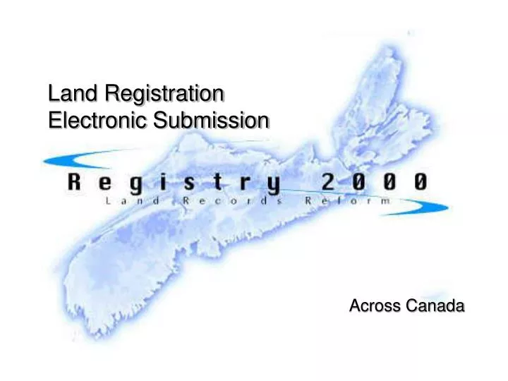 land registration electronic submission