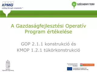 a gazdas gfejleszt si operat v program rt kel se