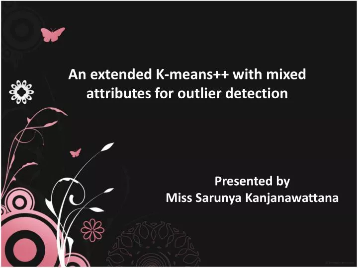 an extended k means with mixed attributes for outlier detection
