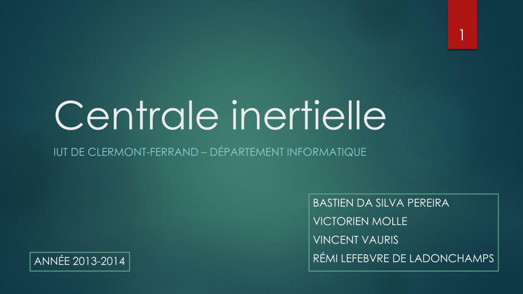PPT Centrale inertielle PowerPoint Presentation, free download ID — free download