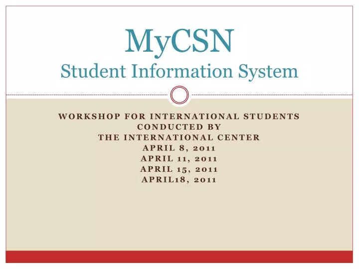 mycsn student information system