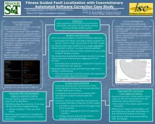 Fitness Guided Fault Localization with Coevolutionary Automated Software Correction Case Study
