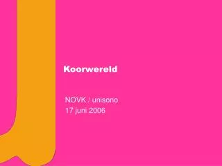 koorwereld