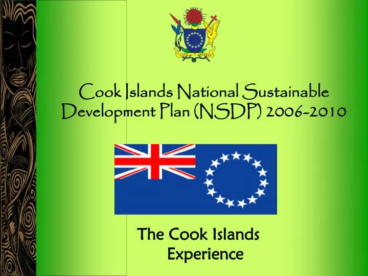 cook islands national sustainable development plan nsdp 2006 2010