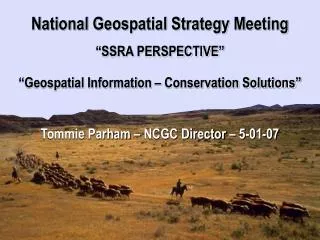 National Cartography &amp; Geospatial Center Strategic Plan