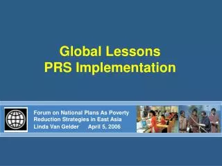 Global Lessons PRS Implementation
