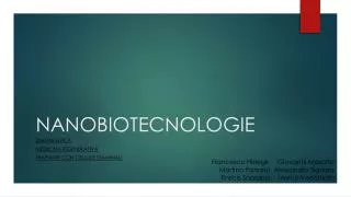 nanobiotecnologie