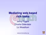 Mediating web based rich tasks