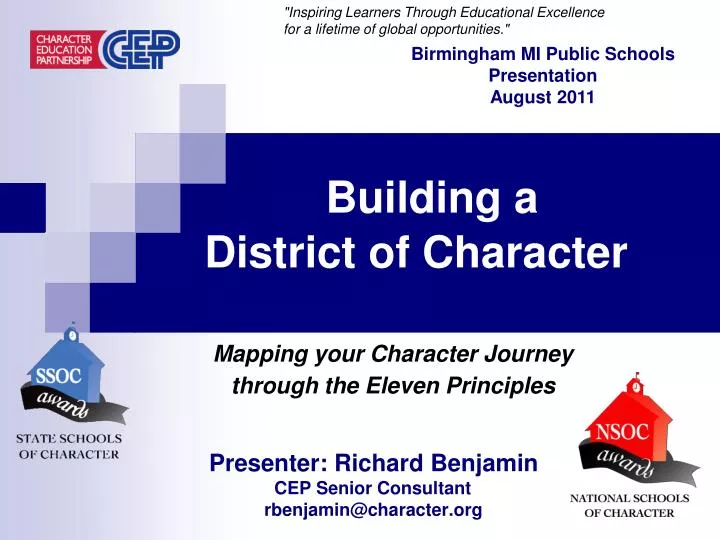 building a district of character