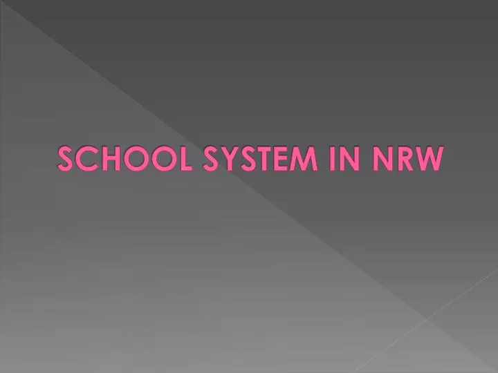 school system in nrw