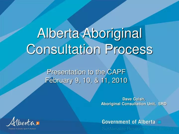 alberta aboriginal consultation process