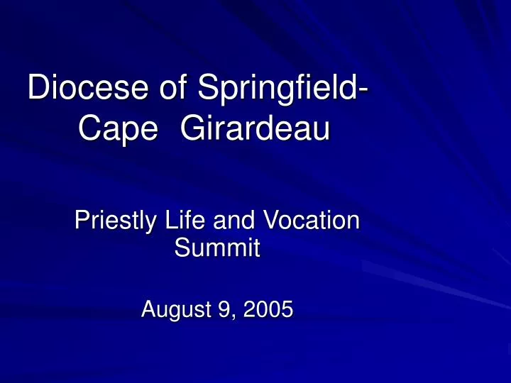 diocese of springfield cape girardeau