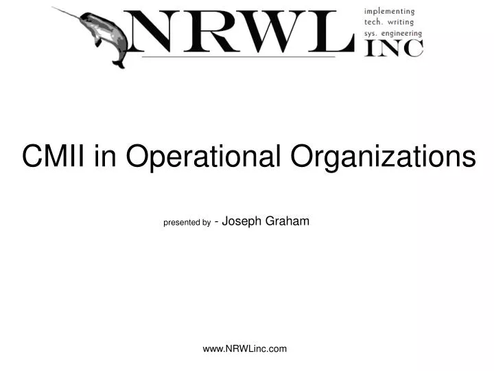 cmii in operational organizations