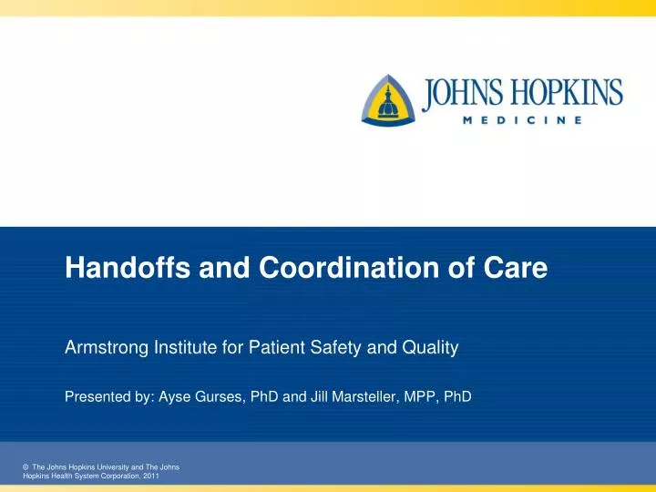 handoffs and coordination of care
