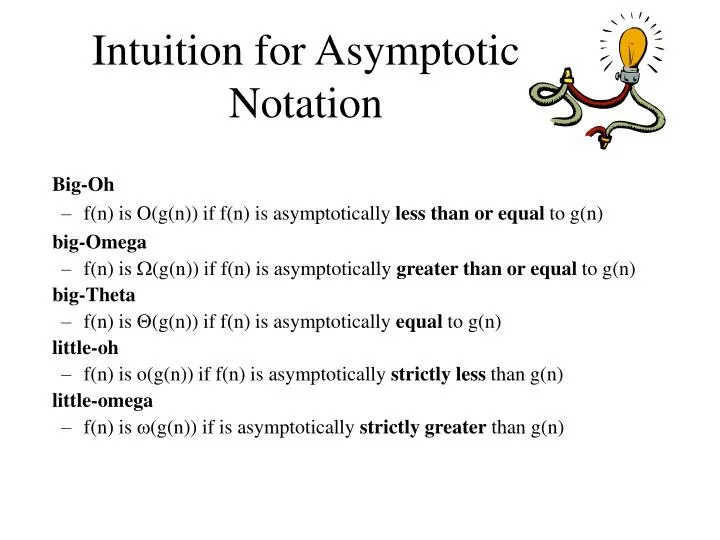 intuition for asymptotic notation