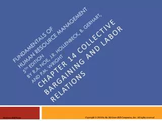 Chapter 14 collective bargaining and labor relations