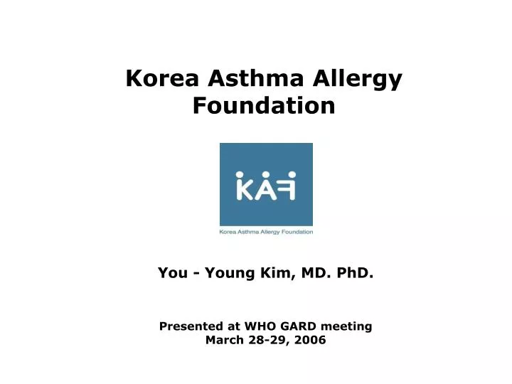 korea asthma allergy foundation
