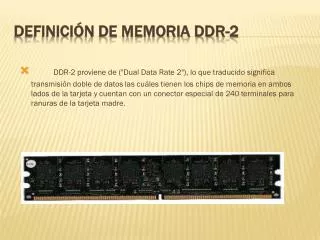 definici n de memoria ddr 2
