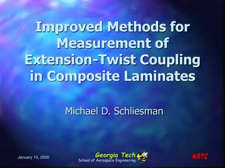 improved methods for measurement of extension twist coupling in composite laminates