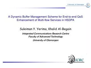 A Dynamic Buffer Management Scheme for End-to-end QoS Enhancement of Multi-flow Services in HSDPA