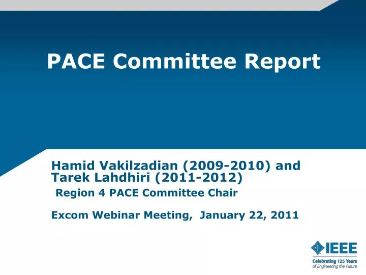 pace committee report