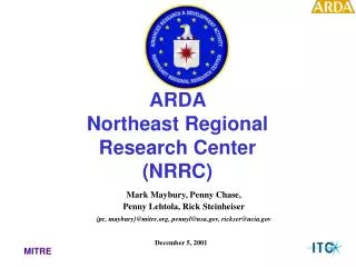 ARDA Northeast Regional Research Center (NRRC)