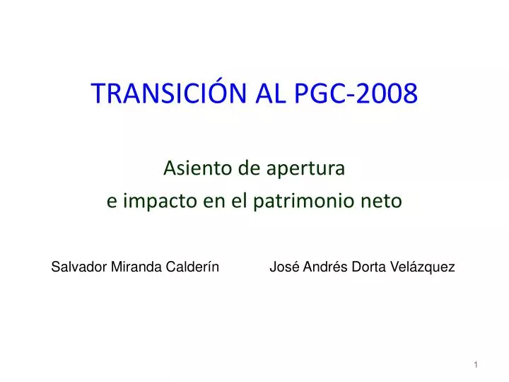 transici n al pgc 2008